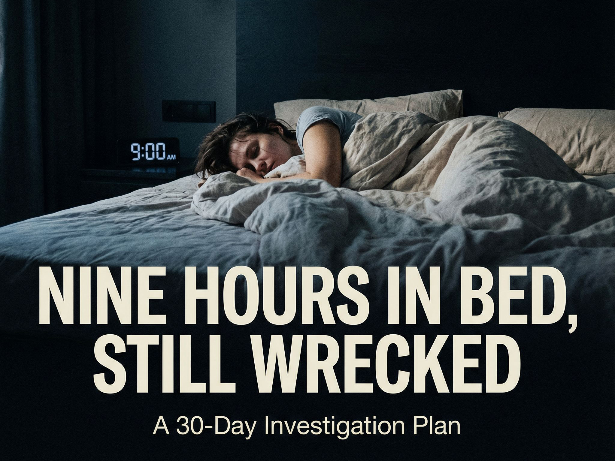 Nine Hours in Bed, Still Wrecked: A 30‑Day Investigation Plan