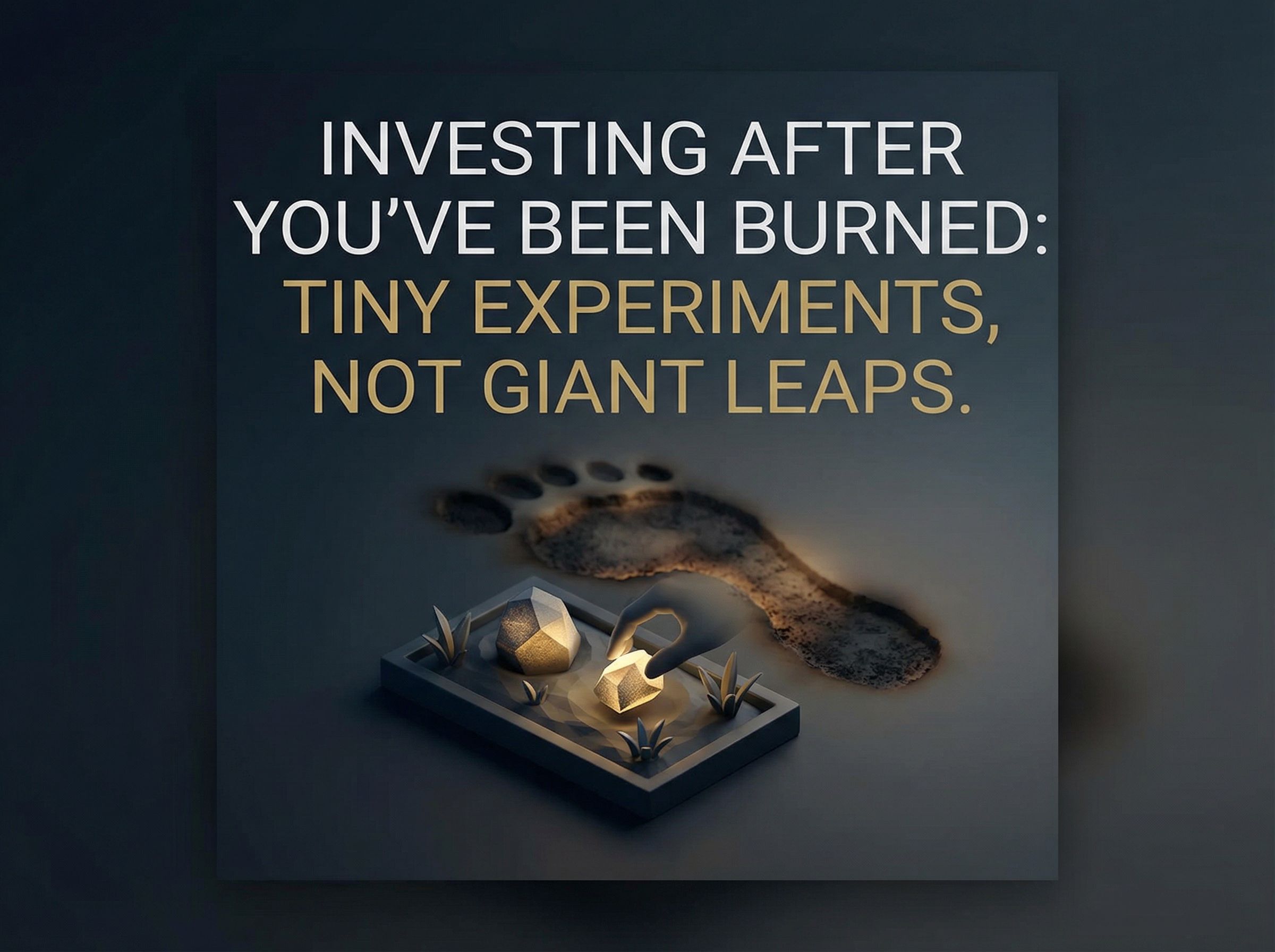 Investing After You’ve Been Burned: Tiny Experiments, Not Giant Leaps